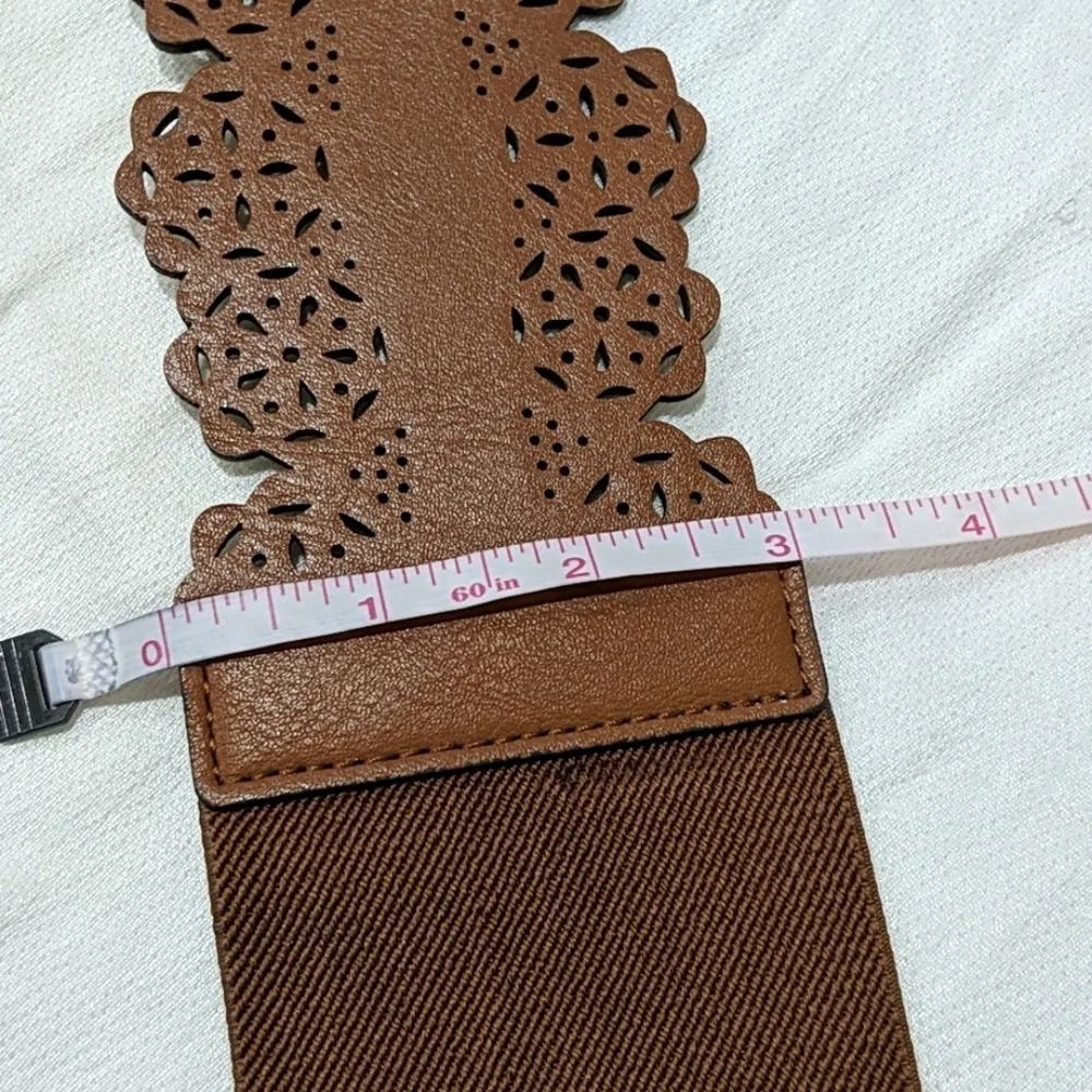 NY&Co Brown Stencil Belt NWOT